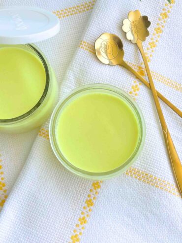Gelatina leite de coco