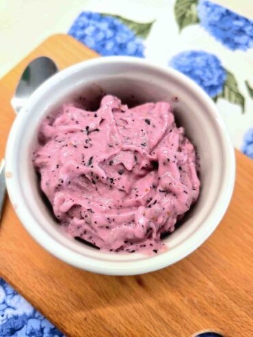 Gelado de Mirtilos e Banana